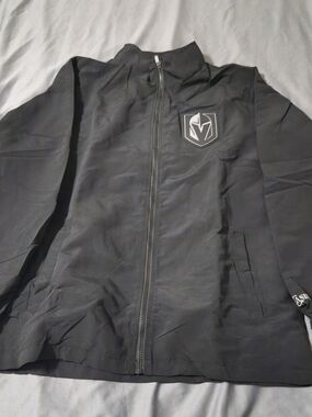 LAS VEGAS GOLDEN KNIGHTS NHL HOCKEY HOODED WINDBREAKER JACKET Med STATION CASINO